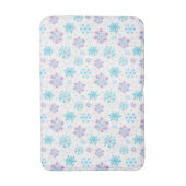 Tapis De Bain Flèche de neige violette et bleue (Devant (Vertical))