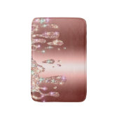 Tapis De Bain Flèche or Rose | Parties scintillant de diamant su (Devant (Vertical))