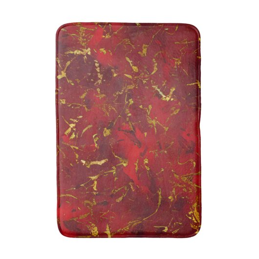 Tapis De Bain Flèche rouge et or (Devant (Vertical))