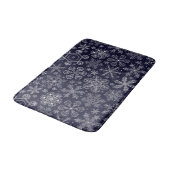 Tapis De Bain Flèches blanches sur bleu (Angle)