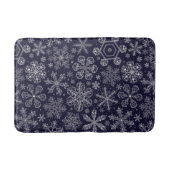 Tapis De Bain Flèches blanches sur bleu (Devant)