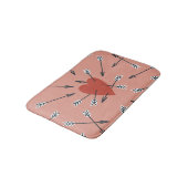 Tapis De Bain Flèches de coeur faites main. (Angle)