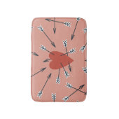 Tapis De Bain Flèches de coeur faites main. (Devant (Vertical))