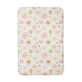 Tapis De Bain Flèches d'hiver roses et or (Devant (Vertical))