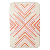Tapis De Bain Flèches en rose, orange et crème (devant Vertical)