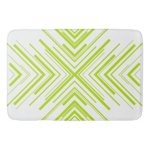 Tapis De Bain Flèches en vert et blanc