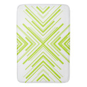 Tapis De Bain Flèches en vert et blanc (devant Vertical)