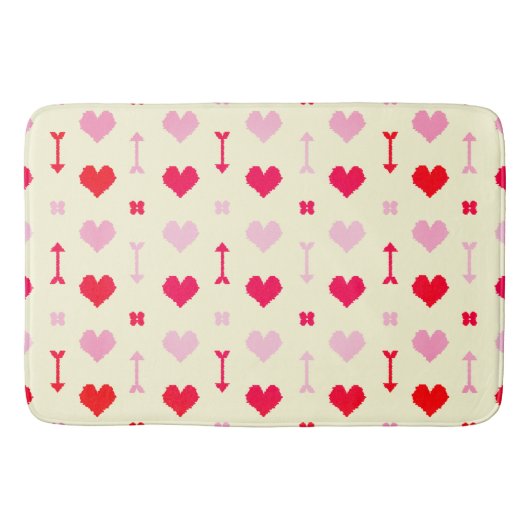 Tapis de bain Flèches et Fleurs d'Amour (Devant)