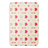 Tapis de bain Flèches et Fleurs d'Amour (devant Vertical)