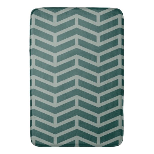 Tapis De Bain Flèches franches contre les flèches Chevron Vert D (devant Vertical)