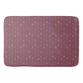 Tapis De Bain Flèches tendance violet et or Boho (Devant)