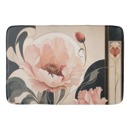 Tapis De Bain "Fleur abstraite" (Devant)