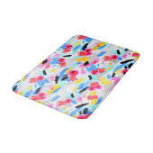 Tapis De Bain Fleur Abstraite (Angle)