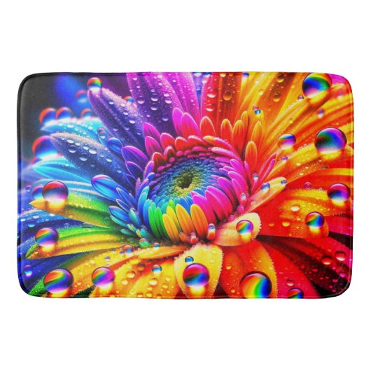 Tapis De Bain Fleur arc-en-ciel (Devant)