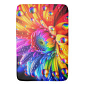 Tapis De Bain Fleur arc-en-ciel (devant Vertical)