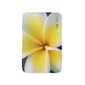 Tapis De Bain Fleur blanche et jaune (Devant (Vertical))