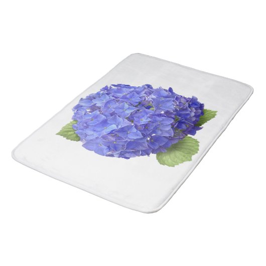 Tapis De Bain Fleur Blue Hydrangea (Angle)