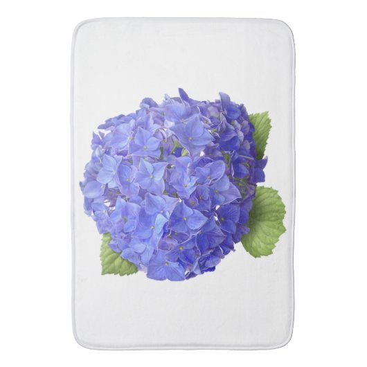 Tapis De Bain Fleur Blue Hydrangea (devant Vertical)