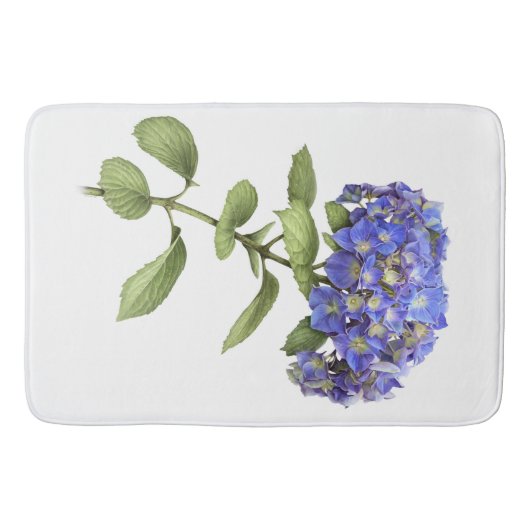 Tapis De Bain Fleur Blue Hydrangea (Devant)