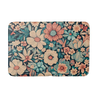 Tapis De Bain Fleur bohème