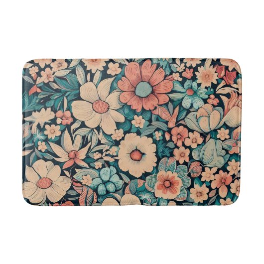 Tapis De Bain Fleur bohème (Devant)