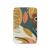 Tapis De Bain Fleur botanique moderne (Devant (Vertical))
