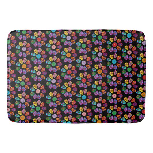 Tapis De Bain Fleur crâne de sucre (Devant)