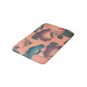 Tapis De Bain Fleur d'abeille rose classique Hokusai Art (Angle)