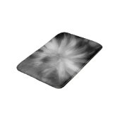 Tapis De Bain Fleur Dahlia En Noir Et Blanc (Angle)