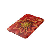 Tapis De Bain Fleur dahlia orange (Angle)