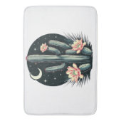Tapis De Bain Fleur de cactus nocturne (devant Vertical)