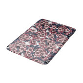 Tapis De Bain Fleur de cerisier rose et bleu (Angle)