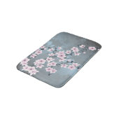 Tapis De Bain Fleur de cerisier rose rose gris rose (Angle)