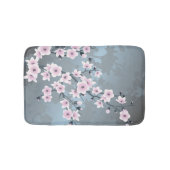 Tapis De Bain Fleur de cerisier rose rose gris rose (Devant)