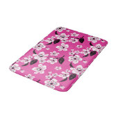 TAPIS DE BAIN FLEUR DE CERISIER - SAKURA (ROSE) (Angle)
