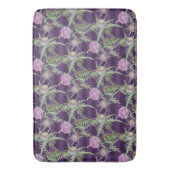 Tapis De Bain Fleur de chardon violet (devant Vertical)