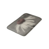 Tapis De Bain Fleur De Faisceau En Noir Et Blanc (Angle)