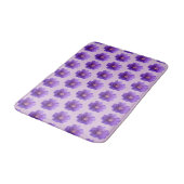 Tapis De Bain Fleur de géranium violet Motif sans couture sur (Angle)