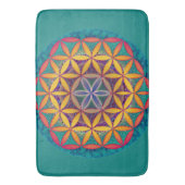 Tapis De Bain Fleur de la vie Mandala (devant Vertical)