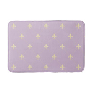 Tapis De Bain Fleur de Lis Lilac