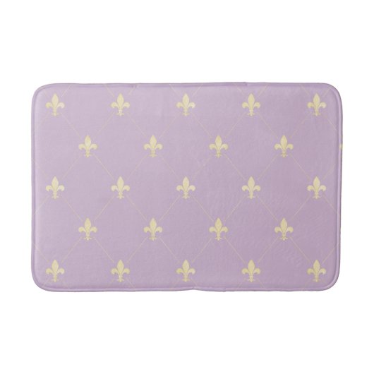 Tapis De Bain Fleur de Lis Lilac (Devant)