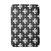 Tapis De Bain Fleur de lis noir design Motif (Devant (Vertical))