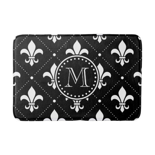 Tapis De Bain Fleur De Lis Pattern (Devant)