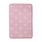 Tapis De Bain Fleur de Lis Rose Dusky Or (Devant (Vertical))