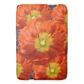 Tapis De Bain Fleur de pavot orange orange clair (devant Vertical)