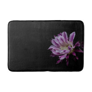Tapis De Bain Fleur de pourpre royale et blanche