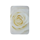 Tapis De Bain Fleur de rose blanche Paillasse (Devant (Vertical))