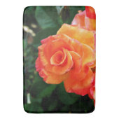 Tapis De Bain Fleur de rose orange (devant Vertical)