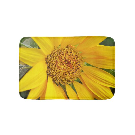 Tapis De Bain Fleur de tournesol Gros plan de bain (Devant)
