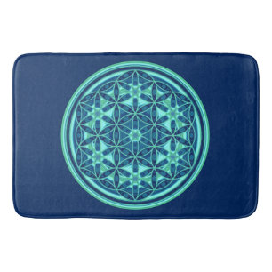Tapis De Bain Fleur de vie / Blume des Lebens - Bouton I